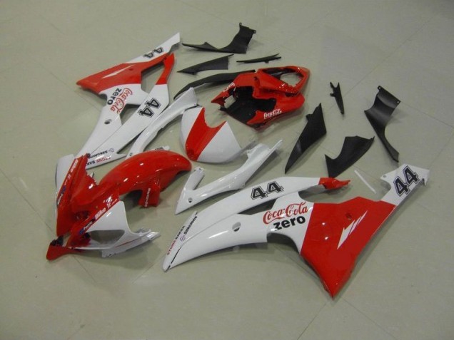 Yamaha R6 08-16 Verkleidungen - Weiß Rot Coca Cola Zero 44 Fabrik Yamaha R6 08-16 Verkleidungen - Weiß Rot Coca Cola Zero 44 Fabrik