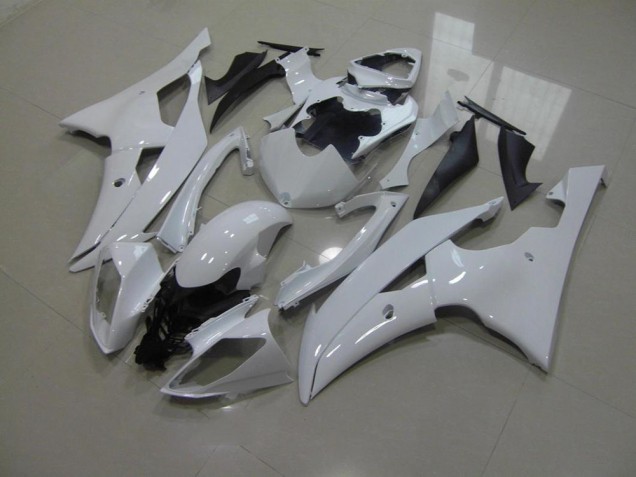 Yamaha R6 08-16 Verkleidungen - Perl Weiß ohne Aufkleber Fabrik