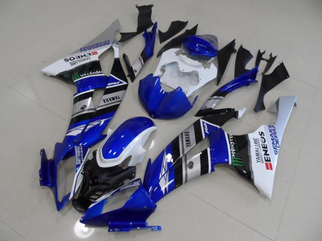Yamaha R6 08-16 Verkleidungen - Blau Weiß ENEOS Fabrik