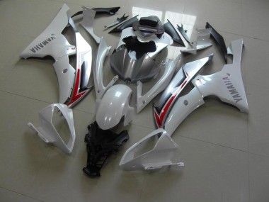 Yamaha R6 08-16 Verkleidungen - Perl Weiß Silber Fabrik