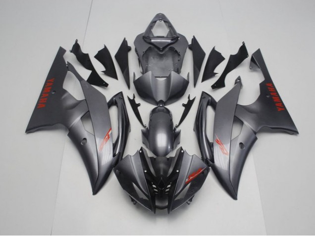 Yamaha R6 08-16 Verkleidungen - Matt Schwarz Grau Fabrik Yamaha R6 08-16 Verkleidungen - Matt Schwarz Grau Fabrik