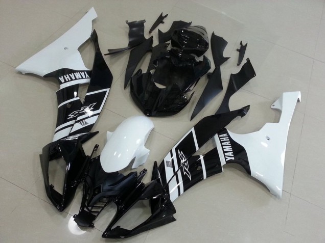 Yamaha R6 08-16 Verkleidungen - Weiß Und Schwarz Fabrik Yamaha R6 08-16 Verkleidungen - Weiß Und Schwarz Fabrik