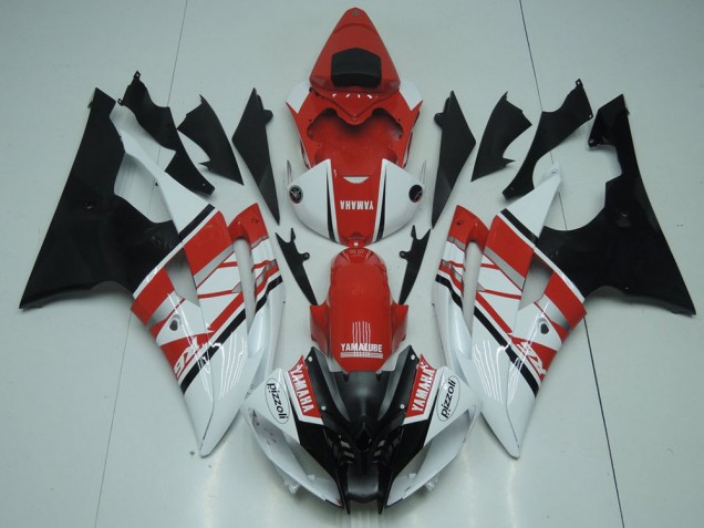 Yamaha R6 08-16 Vollverkleidung - Rot Weiß Schwarz Fabrik Yamaha R6 08-16 Vollverkleidung - Rot Weiß Schwarz Fabrik