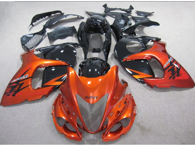 Suzuki GSXR 1300 Hayabusa 08-19 Verkleidungen - Orange Schwarz Fabrik