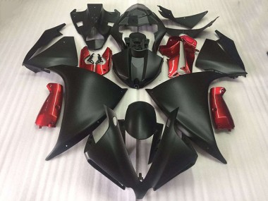Yamaha R1 09-11 Verkleidungen - Matt Schwarz Glänzend Rot Fabrik