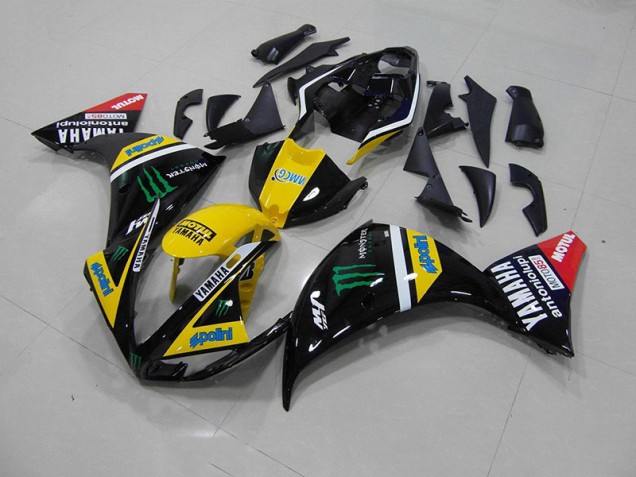 Yamaha R1 09-11 Verkleidung - Gelb Schwarz Monster Fabrik Yamaha R1 09-11 Verkleidung - Gelb Schwarz Monster Fabrik