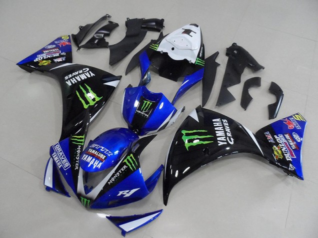 Yamaha R1 09-11 Verkleidungen - BlauSchwarz Monster Fabrik Yamaha R1 09-11 Verkleidungen - BlauSchwarz Monster Fabrik