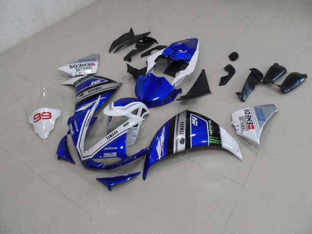 Yamaha R1 09-11 Vollverkleidung - Blau Weiß Fabrik Yamaha R1 09-11 Vollverkleidung - Blau Weiß Fabrik