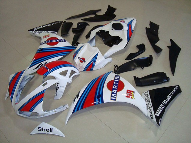 Yamaha R1 09-11 Verkleidungen - Weiß Schwarz Martini Fabrik Yamaha R1 09-11 Verkleidungen - Weiß Schwarz Martini Fabrik