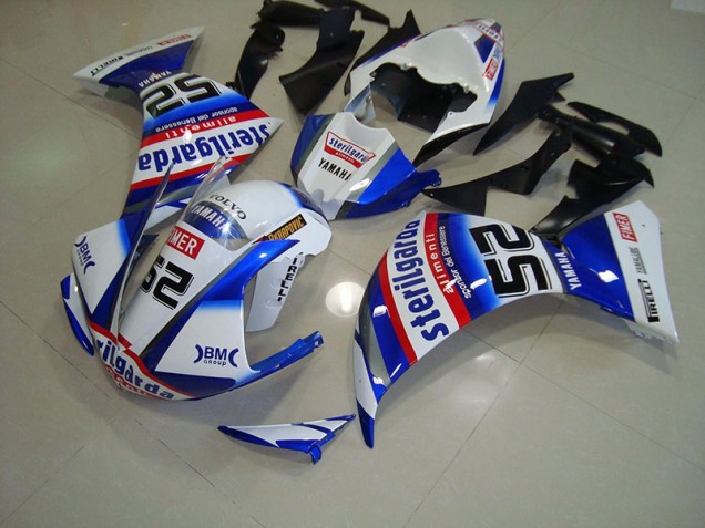Yamaha R1 09-11 Verkleidungen - Weiß Schwarz Sterilgarda Fabrik Yamaha R1 09-11 Verkleidungen - Weiß Schwarz Sterilgarda Fabrik
