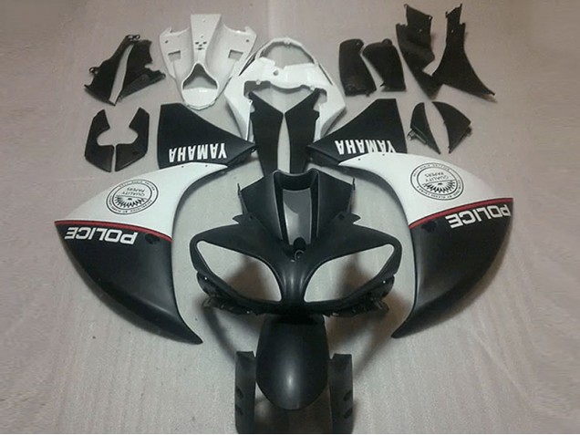 Yamaha R1 09-11 Verkleidungen - Matt Schwarz Weiß Fabrik Yamaha R1 09-11 Verkleidungen - Matt Schwarz Weiß Fabrik