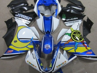 Yamaha R1 09-11 Verkleidungen - Blau Weiß Gelb 46 Fabrik