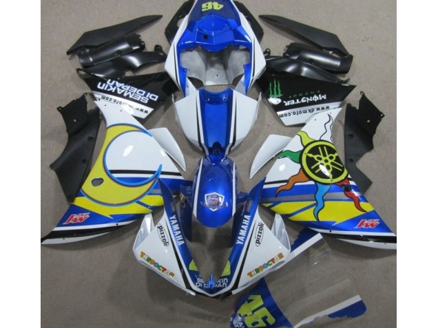 Yamaha R1 09-11 Verkleidungen - Blau Weiß Gelb 46 Fabrik Yamaha R1 09-11 Verkleidungen - Blau Weiß Gelb 46 Fabrik