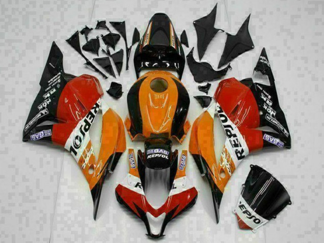 Honda CBR 600 RR 09-12 Verkleidungen - Orange Repsol Fabrik