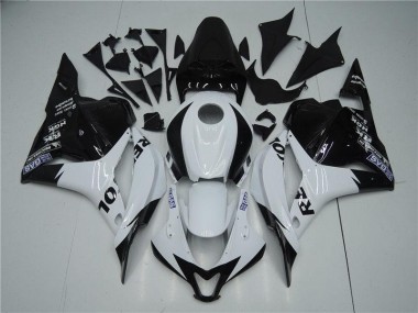 Honda CBR 600 RR 09-12 Verkleidung - Weiß Schwarz Fabrik