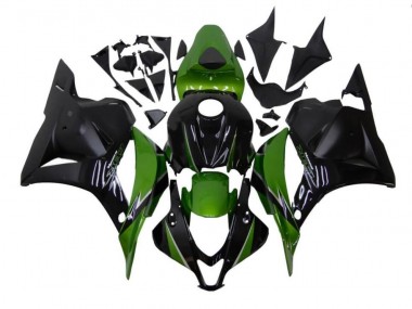 Honda CBR 600 RR 09-12 Verkleidungen - Grün Schwarz Fabrik
