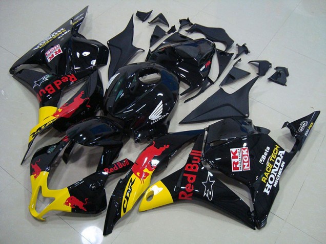 Honda CBR 600 RR 09-12 Verkleidungen - Schwarzer Rot Bull Fabrik Honda CBR 600 RR 09-12 Verkleidungen - Schwarzer Rot Bull Fabrik