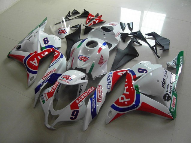 Honda CBR 600 RR 09-12 Verkleidungen - Rot Weiß Pata Fabrik Honda CBR 600 RR 09-12 Verkleidungen - Rot Weiß Pata Fabrik