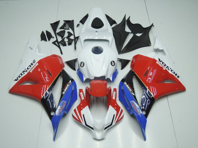 Honda CBR 600 RR 09-12 Verkleidungen - Weiß Motul Rot Blau Fabrik Honda CBR 600 RR 09-12 Verkleidungen - Weiß Motul Rot Blau Fabrik