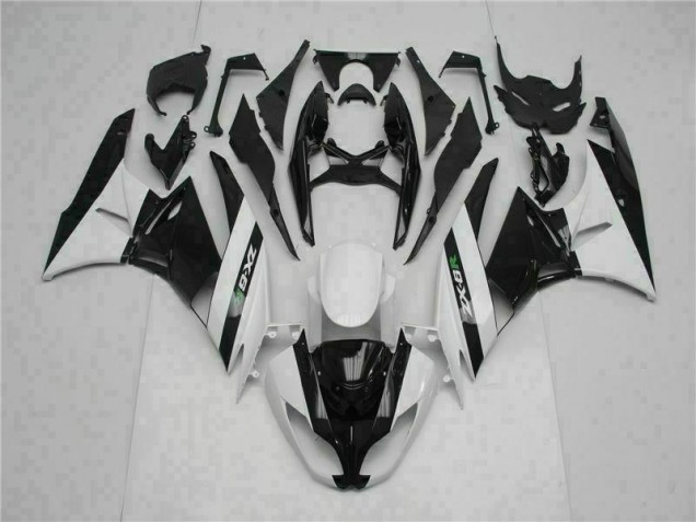 Kawasaki ZX6R 09-12 Verkleidungen - Schwarz Weiß Fabrik Kawasaki ZX6R 09-12 Verkleidungen - Schwarz Weiß Fabrik