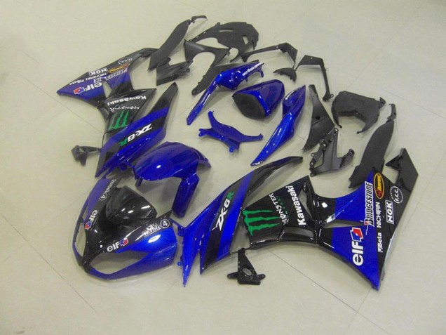 Kawasaki ZX6R 09-12 Verkleidungen - Blau Monster Fabrik