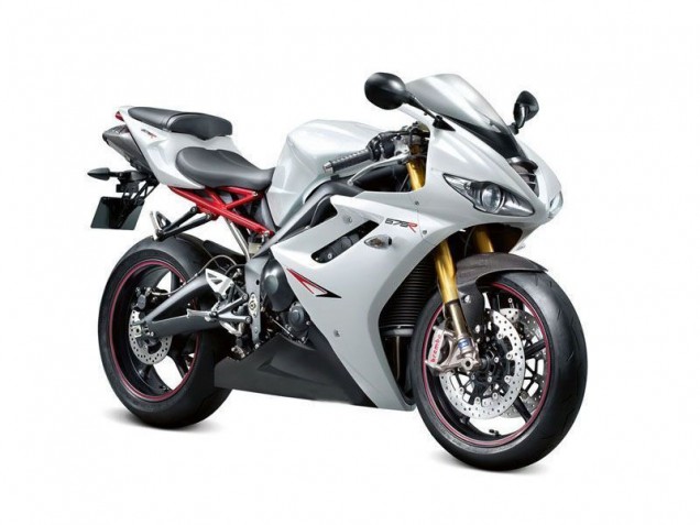 Triumph Daytona 675 Triple 09-12 Verkleidungen - Perl Weiß Schwarz Fabrik Triumph Daytona 675 Triple 09-12 Verkleidungen - Perl Weiß Schwarz Fabrik
