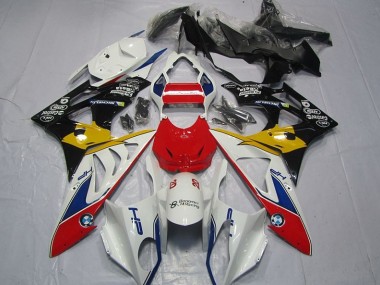 BMW S1000RR 09-14 Verkleidungen - Rot Weiß Gelb Fabrik