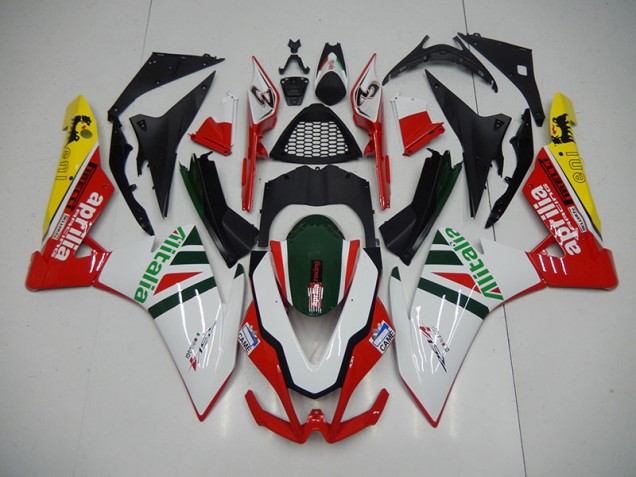 Aprilia RSV4 09-15 Verkleidungen - Weiß Rot Alitalia Fabrik Aprilia RSV4 09-15 Verkleidungen - Weiß Rot Alitalia Fabrik