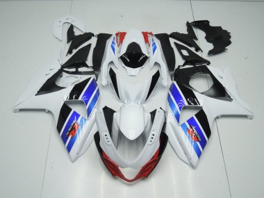 Suzuki GSXR 1000 K9 09-16 Verkleidungen - Weiß Blau Schwarz Fabrik