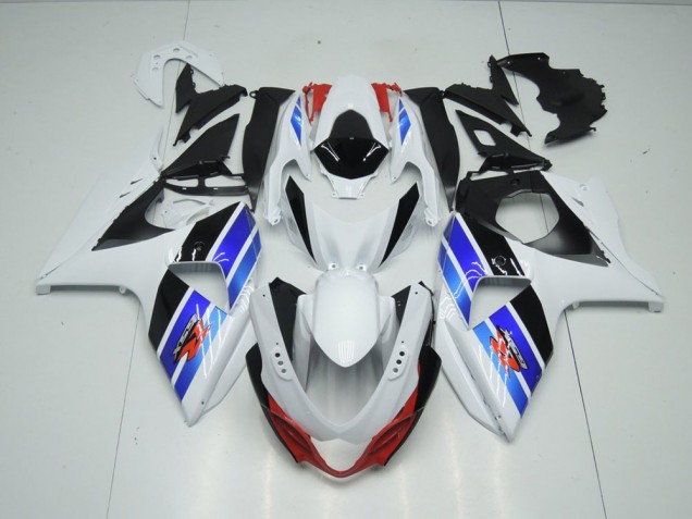 Suzuki GSXR 1000 K9 09-16 Verkleidungen - Weiß Blau Schwarz Fabrik Suzuki GSXR 1000 K9 09-16 Verkleidungen - Weiß Blau Schwarz Fabrik