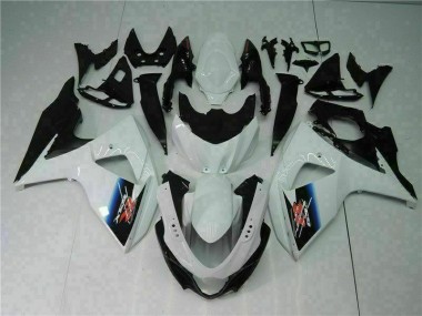Suzuki GSXR 1000 K9 09-16 Vollverkleidung - Weiß Schwarz Fabrik