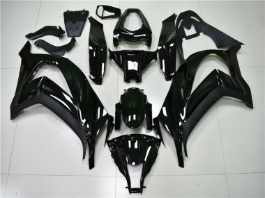 Kawasaki ZX10R 11-15 Verkleidungen - Glänzend Schwarz Fabrik