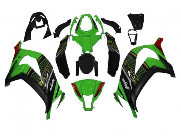 Kawasaki ZX10R 11-15 Verkleidungen - Grün Schwarz Fabrik Kawasaki ZX10R 11-15 Verkleidungen - Grün Schwarz Fabrik