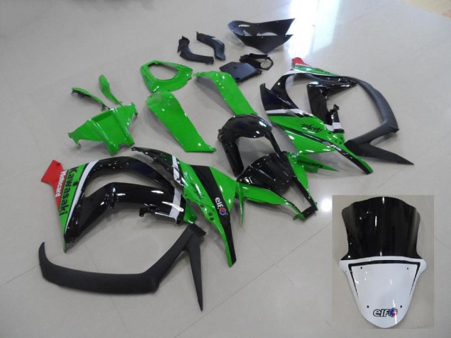 Kawasaki ZX10R 11-15 Verkleidung - Grün und Schwarz Fabrik
