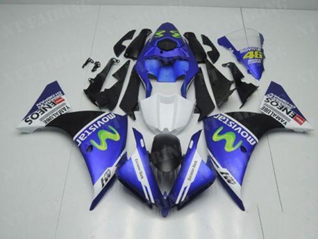 Yamaha R1 12-14 Verkleidungen - Blau Weiß Schwarz Fabrik Yamaha R1 12-14 Verkleidungen - Blau Weiß Schwarz Fabrik