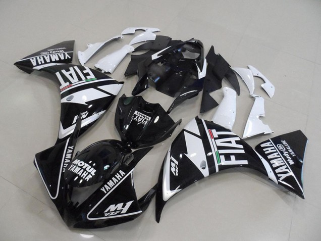 Yamaha R1 12-14 Verkleidung - Schwarz Weißer Fiat Fabrik Yamaha R1 12-14 Verkleidung - Schwarz Weißer Fiat Fabrik