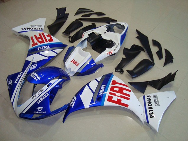 Yamaha R1 12-14 Verkleidungen - Blau Weiß Fiat Fabrik Yamaha R1 12-14 Verkleidungen - Blau Weiß Fiat Fabrik