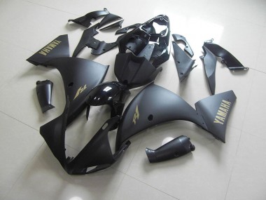 Yamaha R1 12-14 Verkleidungen - Matt Schwarz Gold Aufkleber Fabrik