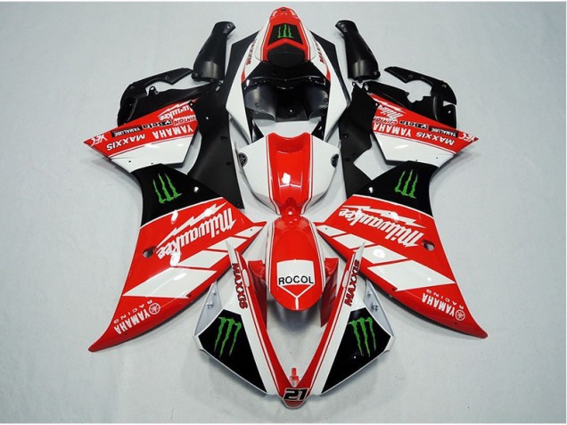 Yamaha R1 12-14 Verkleidungen - Rot Weiß Rocol Fabrik Yamaha R1 12-14 Verkleidungen - Rot Weiß Rocol Fabrik
