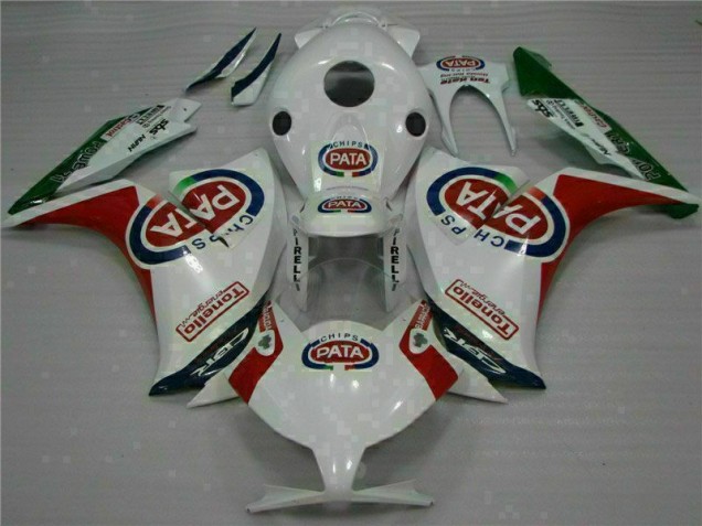 Honda CBR 1000 RR 12-16 Verkleidung - Rot Weiß PATA Fabrik Honda CBR 1000 RR 12-16 Verkleidung - Rot Weiß PATA Fabrik