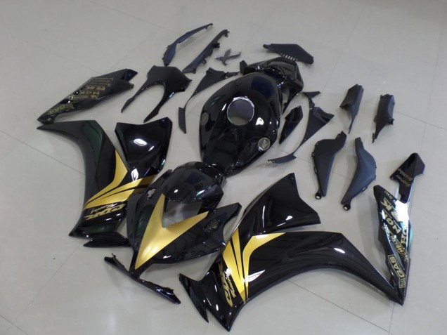 Honda CBR 1000 RR 12-16 Verkleidungen - Glänzend Schwarz Gold Aufkleber Fabrik Honda CBR 1000 RR 12-16 Verkleidungen - Glänzend Schwarz Gold Aufkleber Fabrik