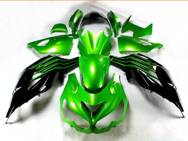 Kawasaki ZX14R ZZR 1400 12-21 Verkleidung - Schwarz Grün Fabrik Kawasaki ZX14R ZZR 1400 12-21 Verkleidung - Schwarz Grün Fabrik