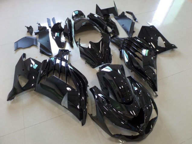 Kawasaki ZX14R ZZR 1400 12-21 Verkleidungen - Glänzend Schwarz Fabrik Kawasaki ZX14R ZZR 1400 12-21 Verkleidungen - Glänzend Schwarz Fabrik