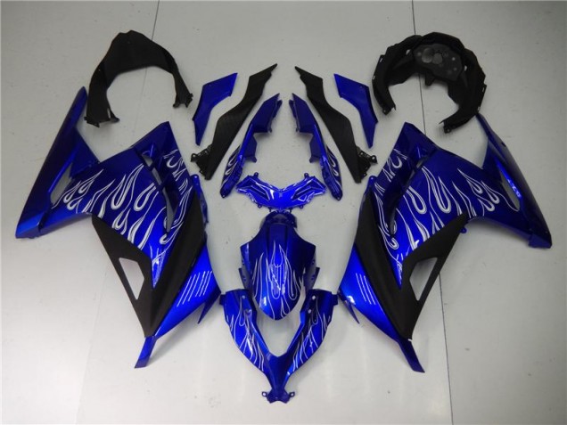 Kawasaki EX300 13-16 Verkleidungen - Blau Weiß Schwarz Fabrik Kawasaki EX300 13-16 Verkleidungen - Blau Weiß Schwarz Fabrik