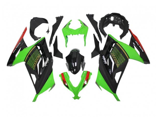 Kawasaki EX300 13-16 Verkleidungen - Grün Schwarz Fabrik Kawasaki EX300 13-16 Verkleidungen - Grün Schwarz Fabrik
