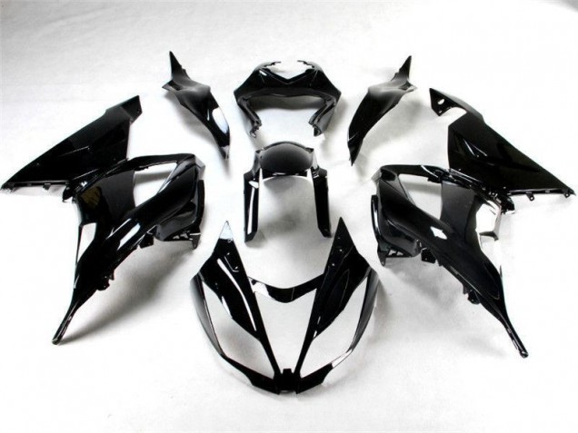 Kawasaki ZX6R 13-18 Verkleidungen - Glänzend Schwarz Fabrik Kawasaki ZX6R 13-18 Verkleidungen - Glänzend Schwarz Fabrik