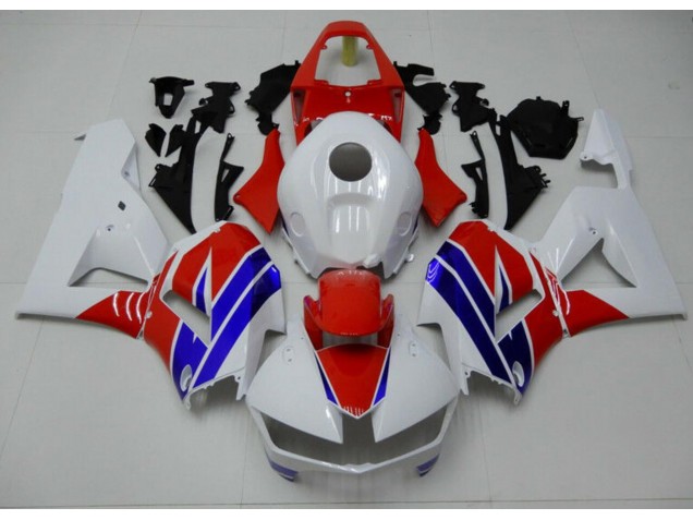 Honda CBR 600 RR 13-23 Verkleidungen - Weiß Blau Rot Fabrik Honda CBR 600 RR 13-23 Verkleidungen - Weiß Blau Rot Fabrik