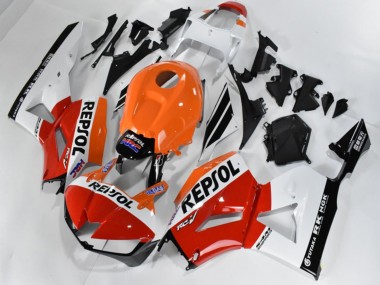 Honda CBR 600 RR 13-23 Verkleidungen - Rot Weiß Orange Repsol Fabrik
