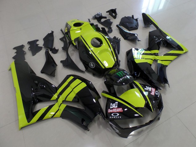 Honda CBR 600 RR 13-23 Verkleidungen - Grün Schwarz Fabrik Honda CBR 600 RR 13-23 Verkleidungen - Grün Schwarz Fabrik