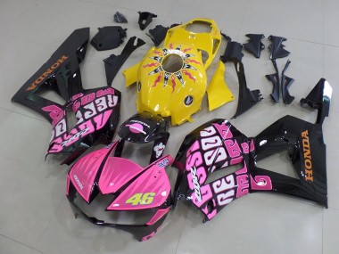 Honda CBR 600 RR 13-23 Verkleidungen - Gelb Rosa Rossi Fabrik